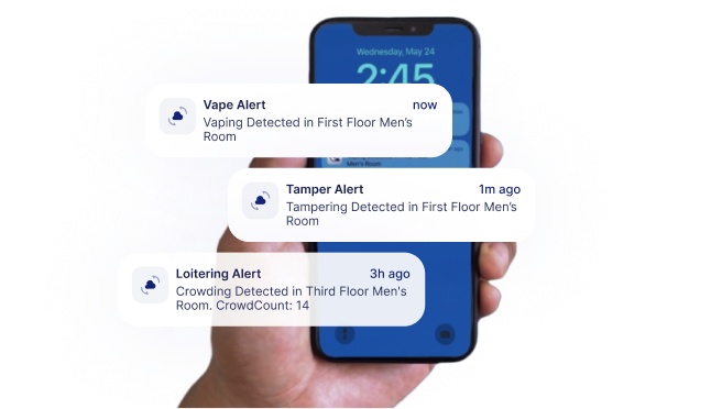 smart vaping sensor demo image